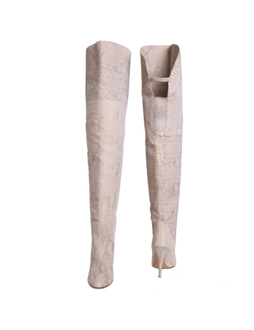 Cuissardes CHLOÉ T 41 en python crème