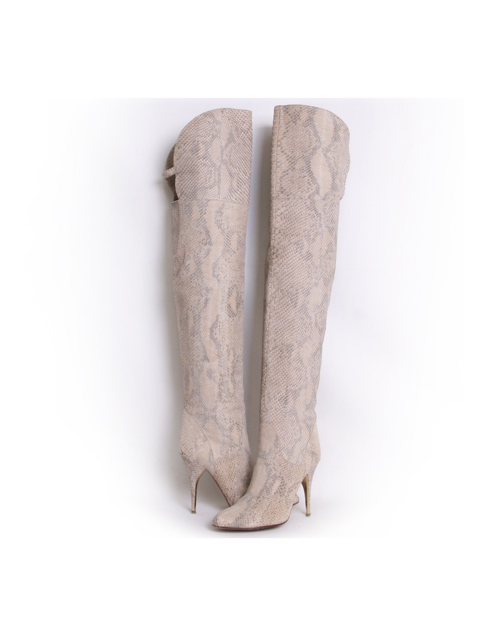 Cuissardes CHLOÉ en python crème