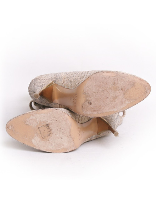 Cuissardes CHLOÉ en python crème