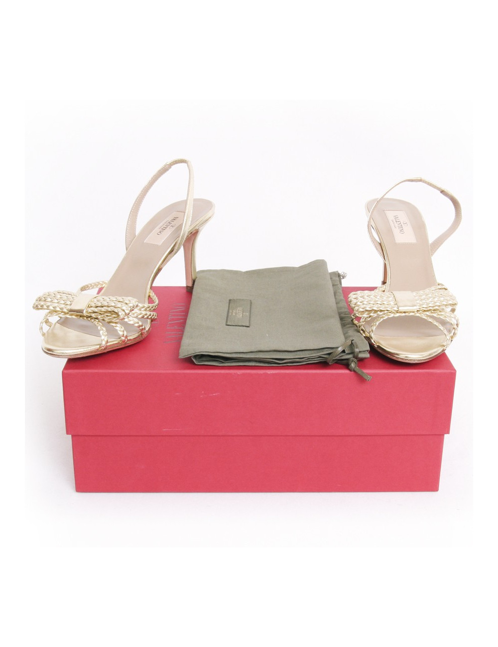 Sandales VALENTINO  T 38.5 dorées