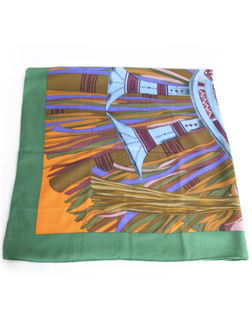 Châle HERMES  cachemire et soie