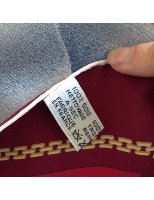 Carré de soie MUST de CARTIER bordeaux