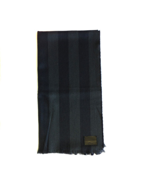 Echarpe DIOR grise en laine et soie