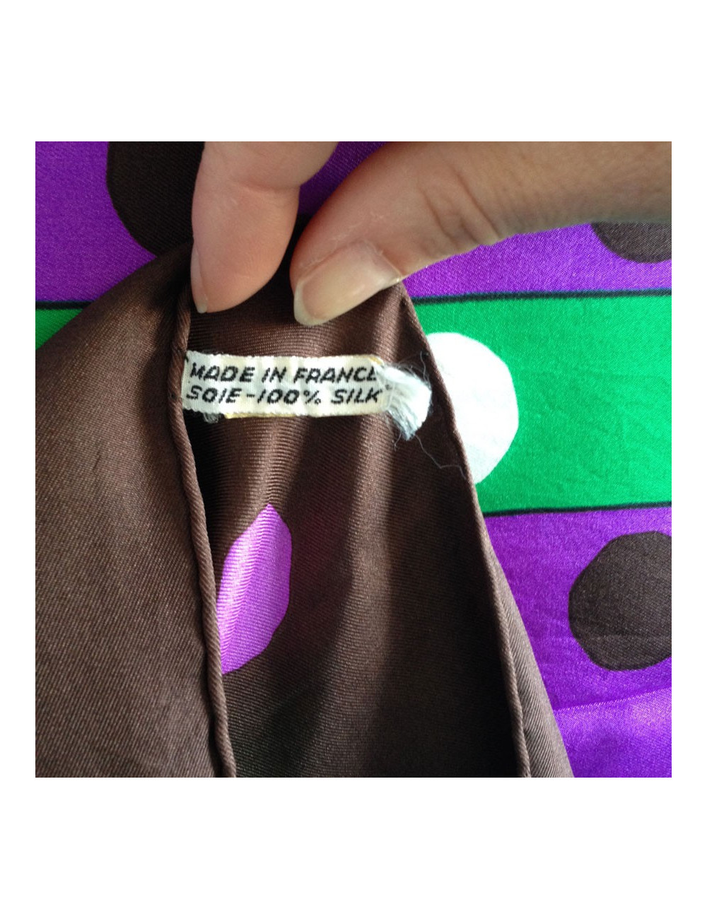 Carré de soie YVES SAINT LAURENT vintage