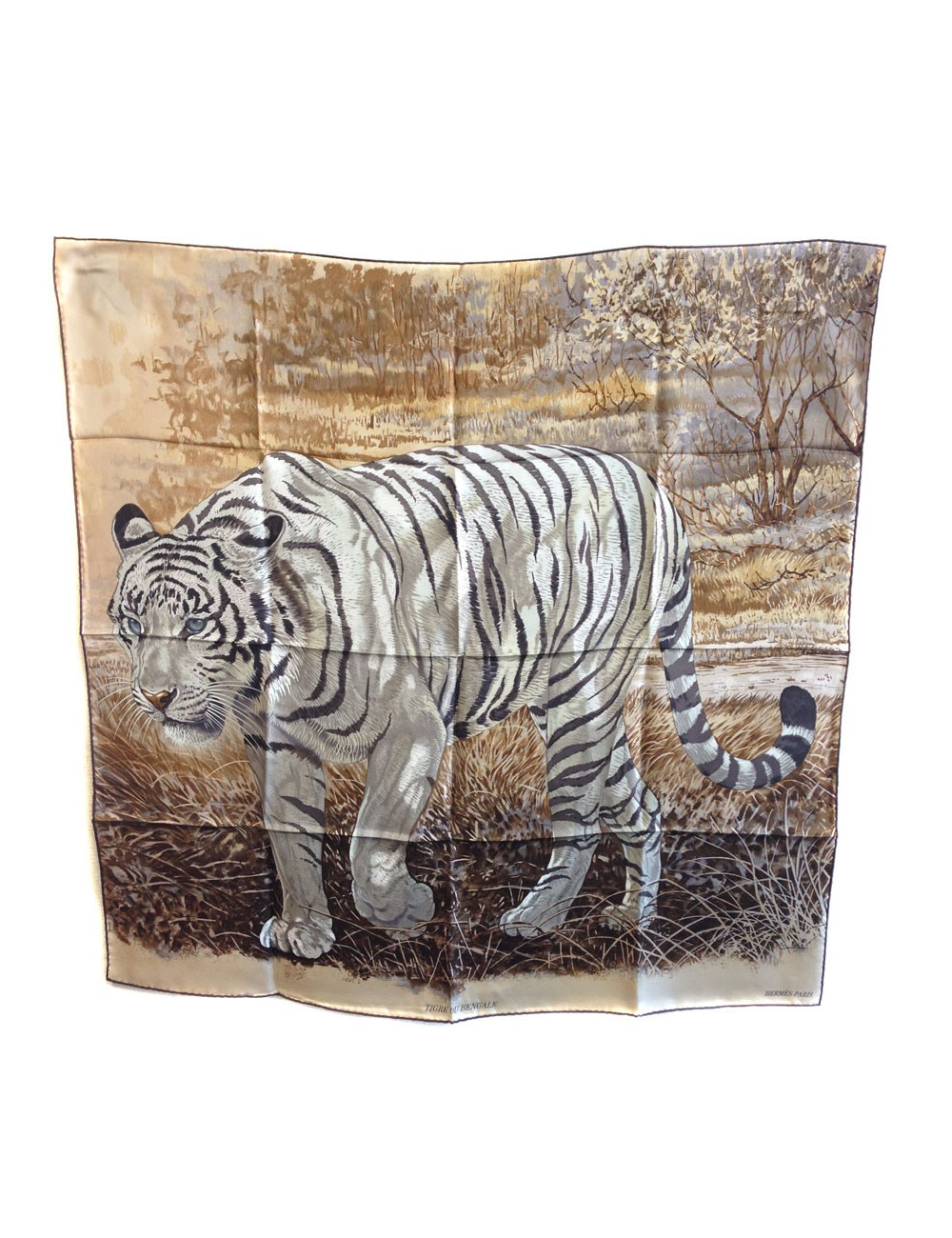 Carré "tigre du Bengale" HERMES 90 x 90