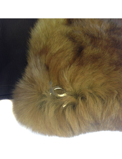 Gants CHANEL cuir d'agneau marron et orilag