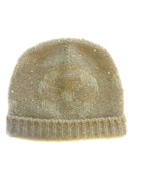  Bonnet Mono glitter LOUIS VUITTON beige
