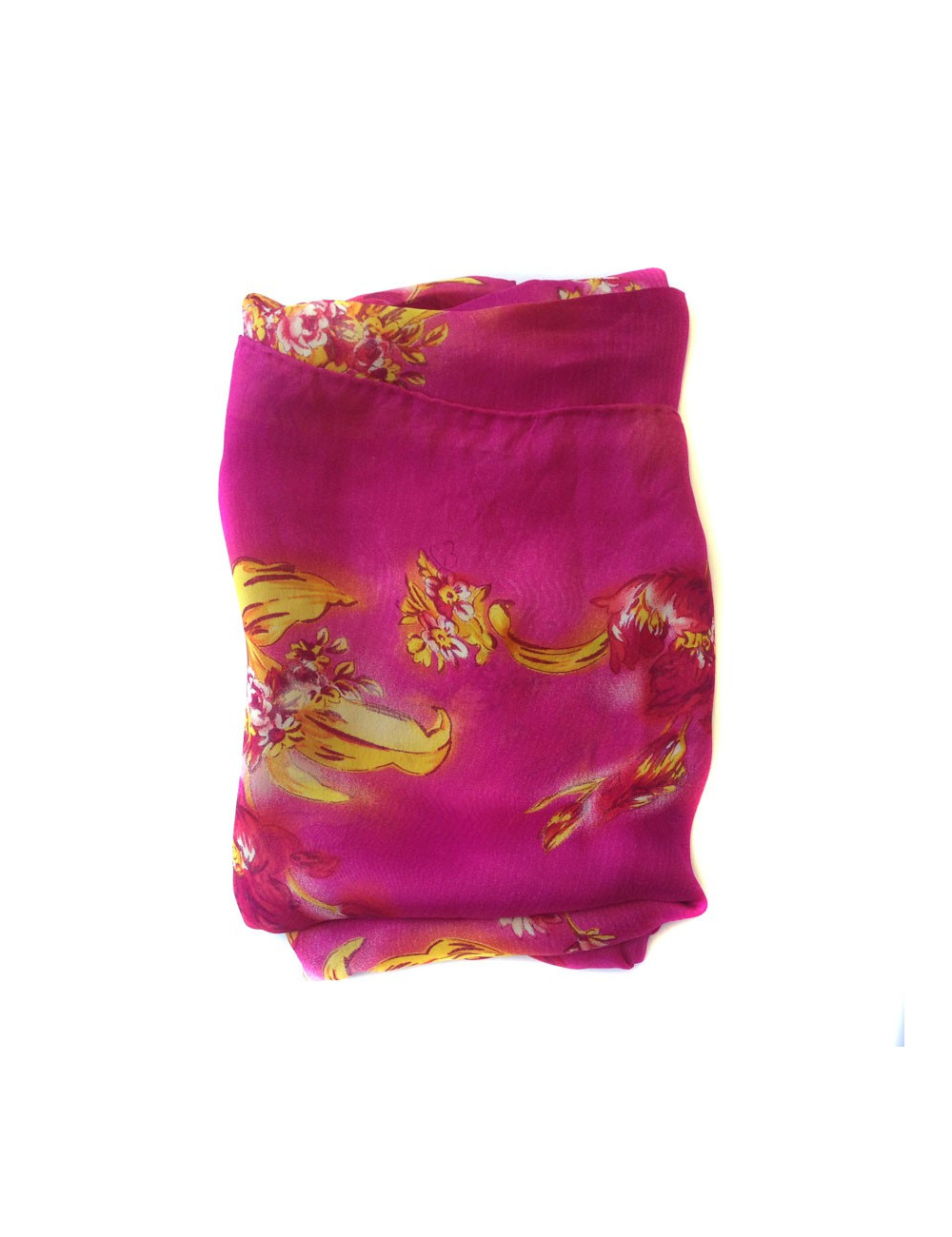 Foulard soie Christian Dior rose 