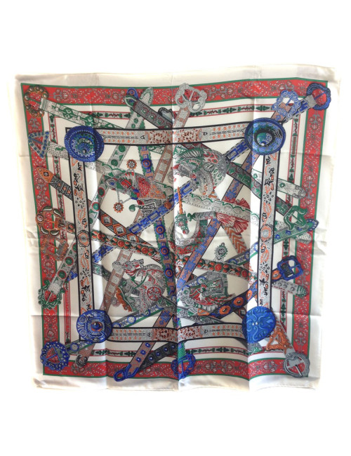 Carré de soie HERMES  "Le songe de la Licorne" 