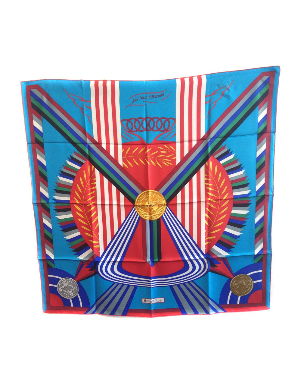 Carré "Les jeux d'Hermès" HERMES  90 X 90