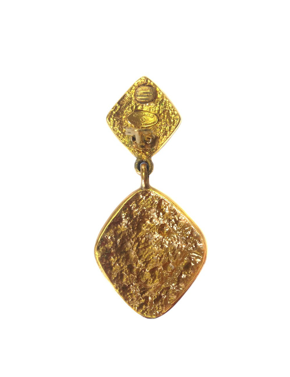 Boucles d'oreille clips CHANEL couture