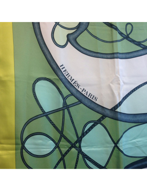 Châle "Coup de fouet" HERMES en soie