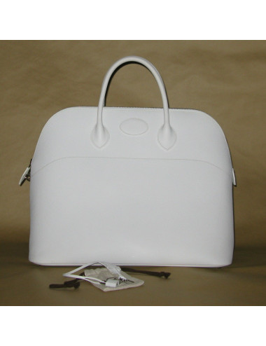 Grand sac Bolide HERMES en cuir epsom blanc  2