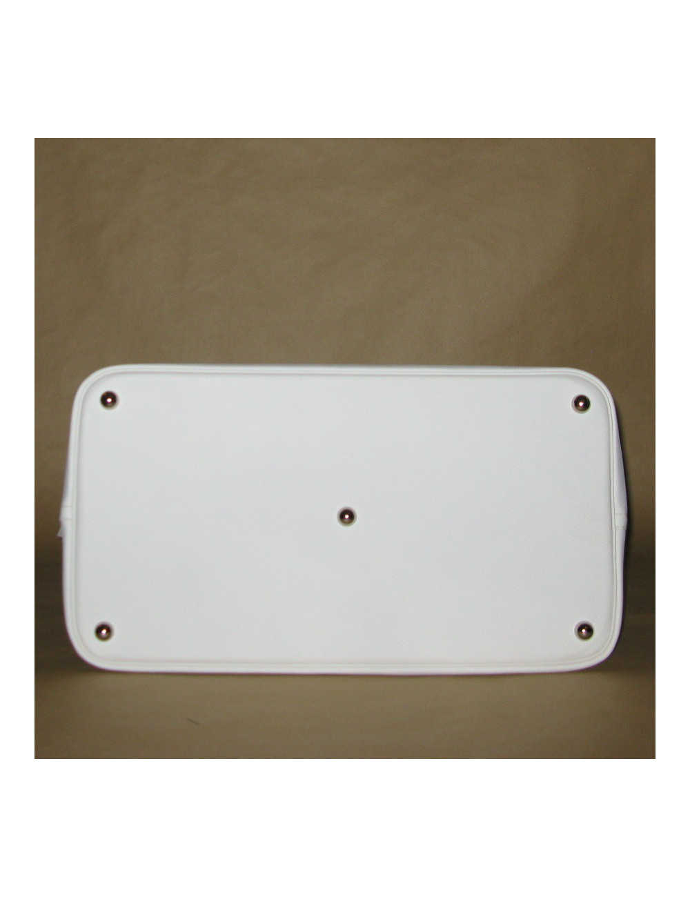 Grand sac Bolide HERMES en cuir epsom blanc 