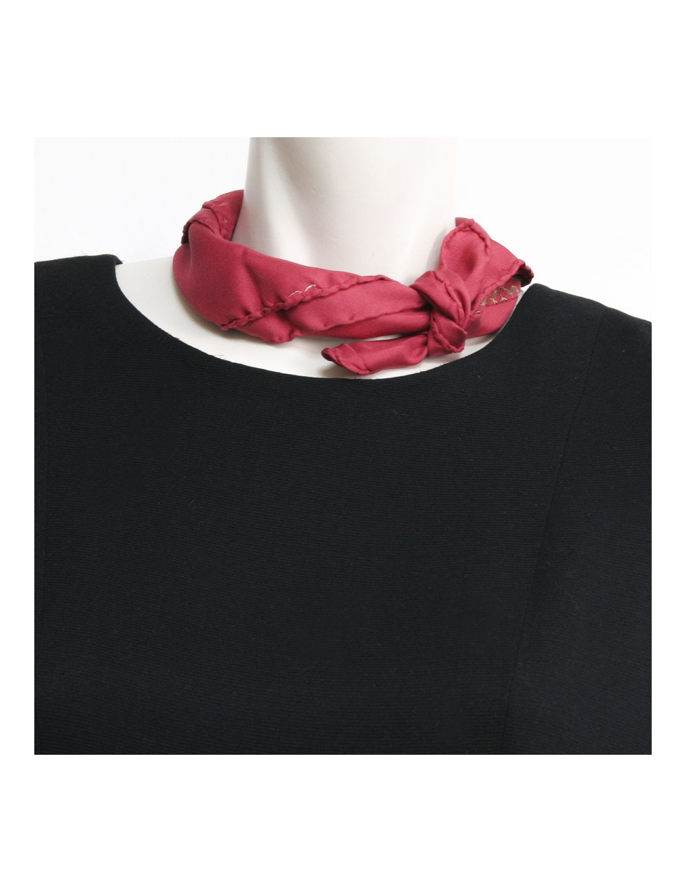 Foulard "Gavroche" HERMES  couleur brique