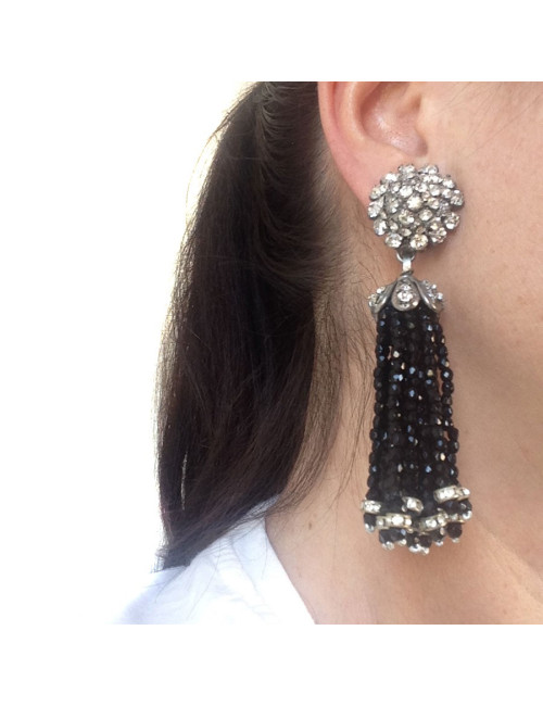 Clips d'oreille pendants CHANEL 90's