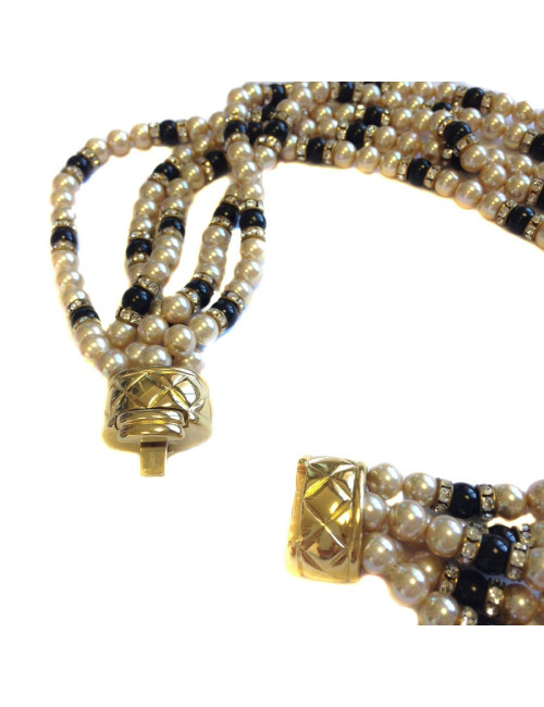 Collier ras du cou VOGUE BIJOUX multi rangs de perles