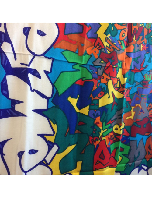 Châle HERMES fond orange