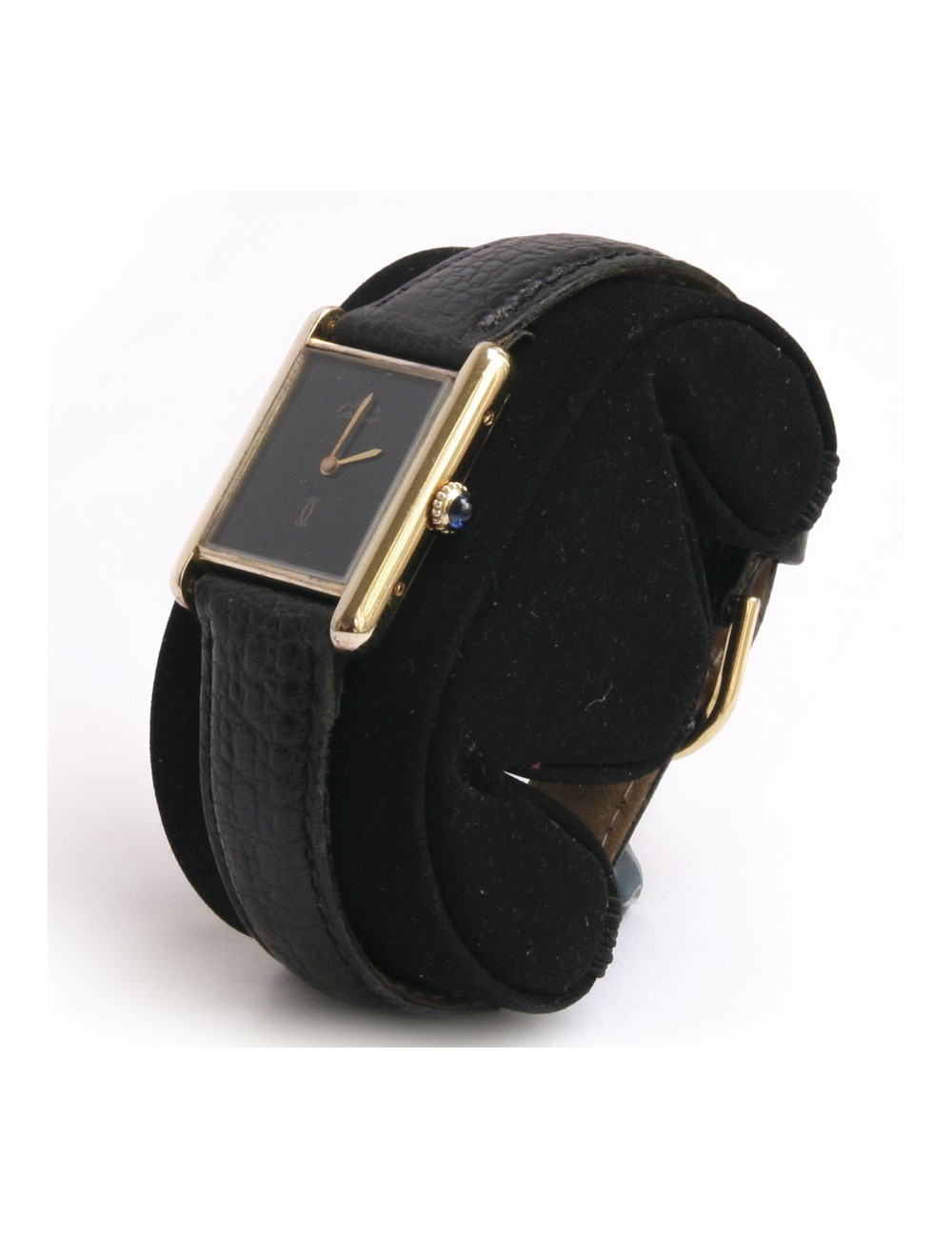 Montre "Tank française"CARTIER plaqué or 