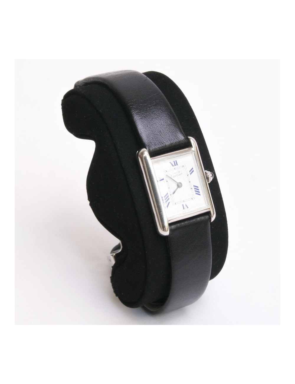 Montre "tank française" CARTIER argent boucle déployante