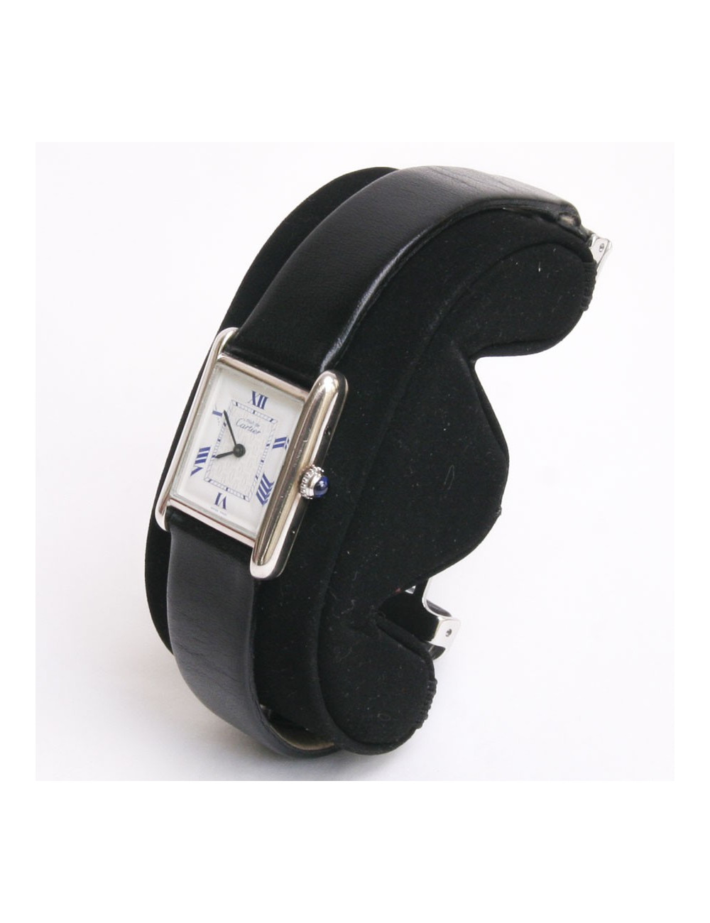 Montre "tank française" CARTIER argent boucle déployante