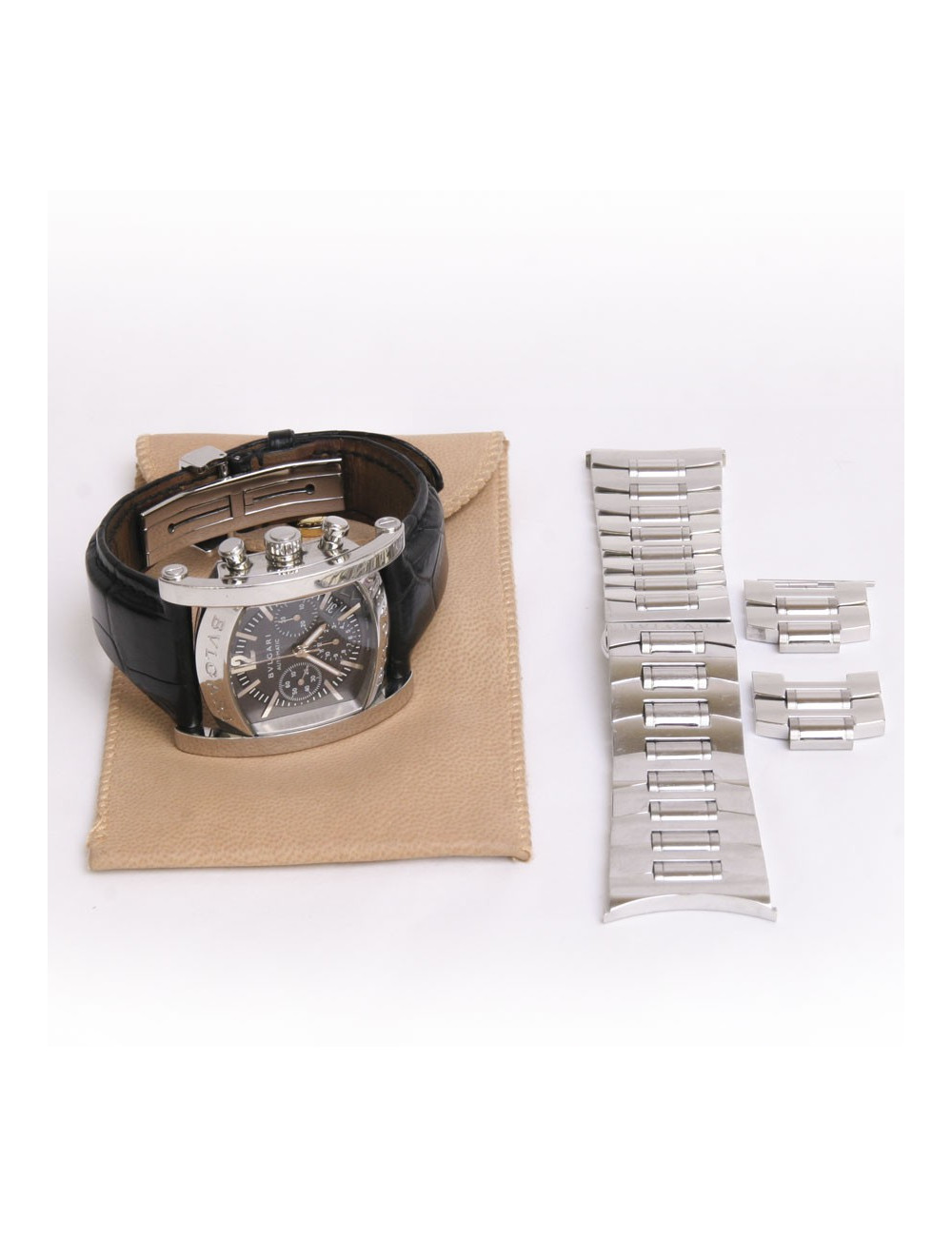 Montre "Assioma" Homme BULGARI en acier avec 2eme bracelet