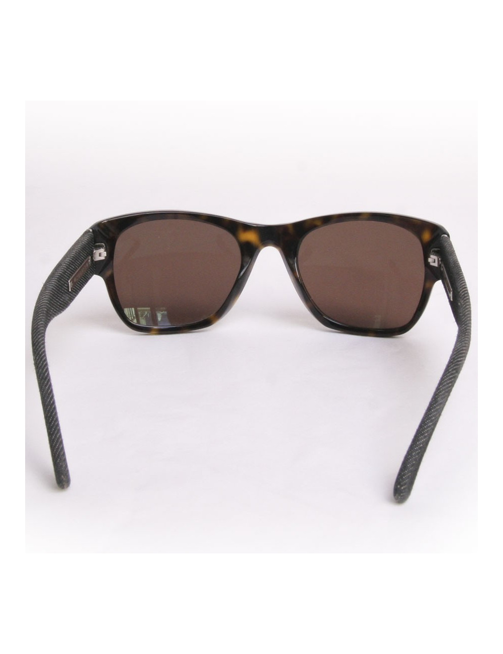 Lunettes de soleil CHANEL branches tissu jean's gris