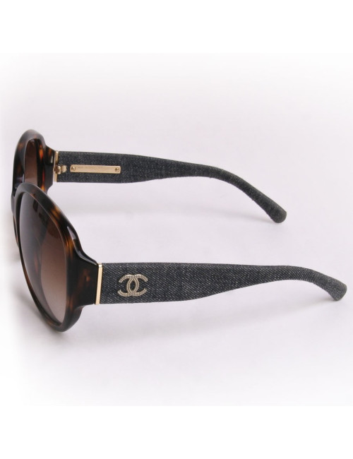 Grandes lunettes de soleil CHANEL branches jean's 