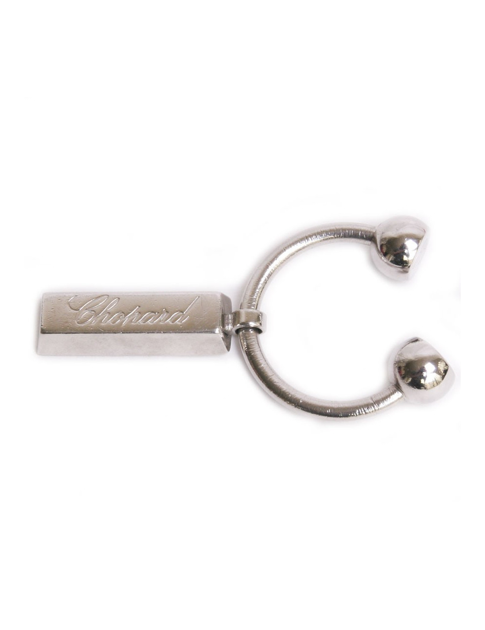Porte-clef CHOPARD en métal argenté