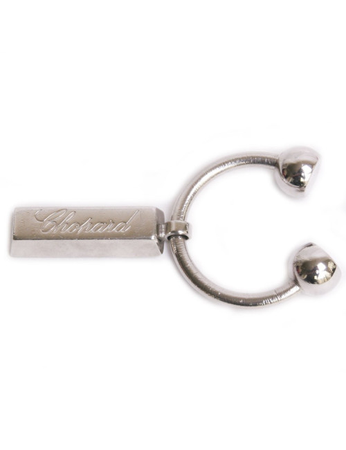 Porte-clef CHOPARD en métal argenté