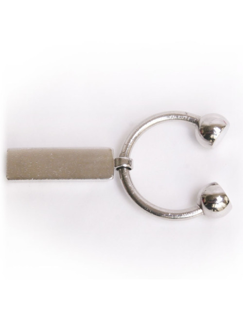 Porte-clef CHOPARD en métal argenté