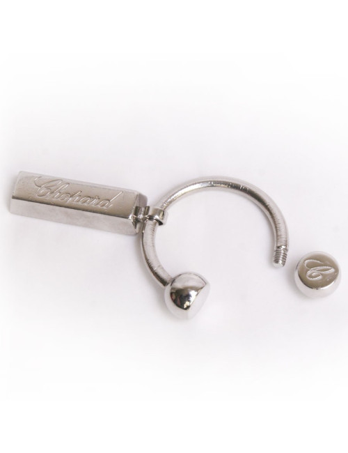 Porte-clef CHOPARD en métal argenté