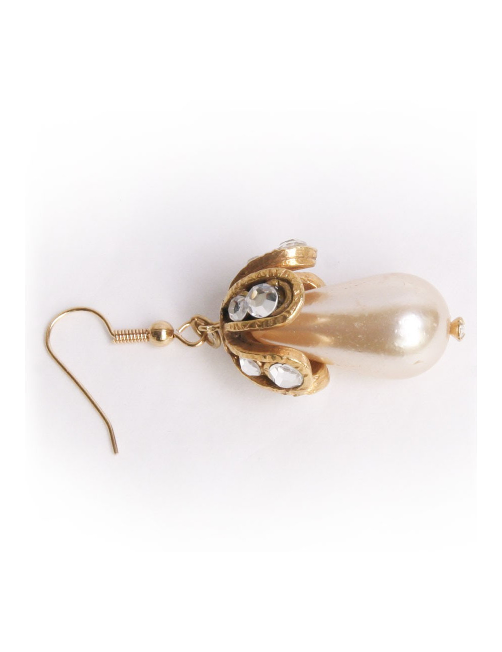 Clous d'oreille MARGUERITE DE VALOIS perle ovale