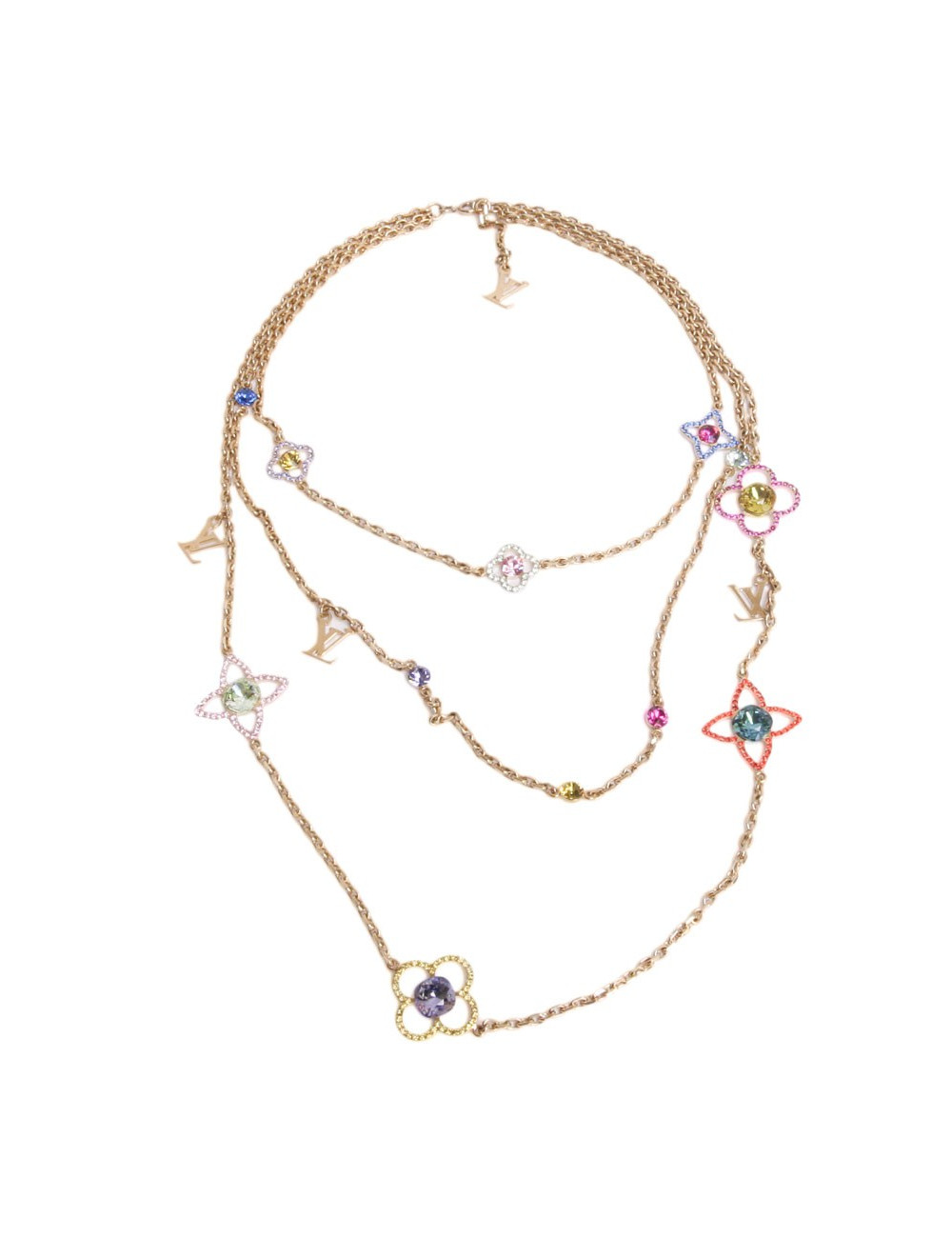 Collier LOUIS VUITTON métal doré