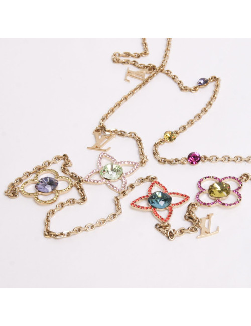 Collier LOUIS VUITTON  triple rangs métal doré