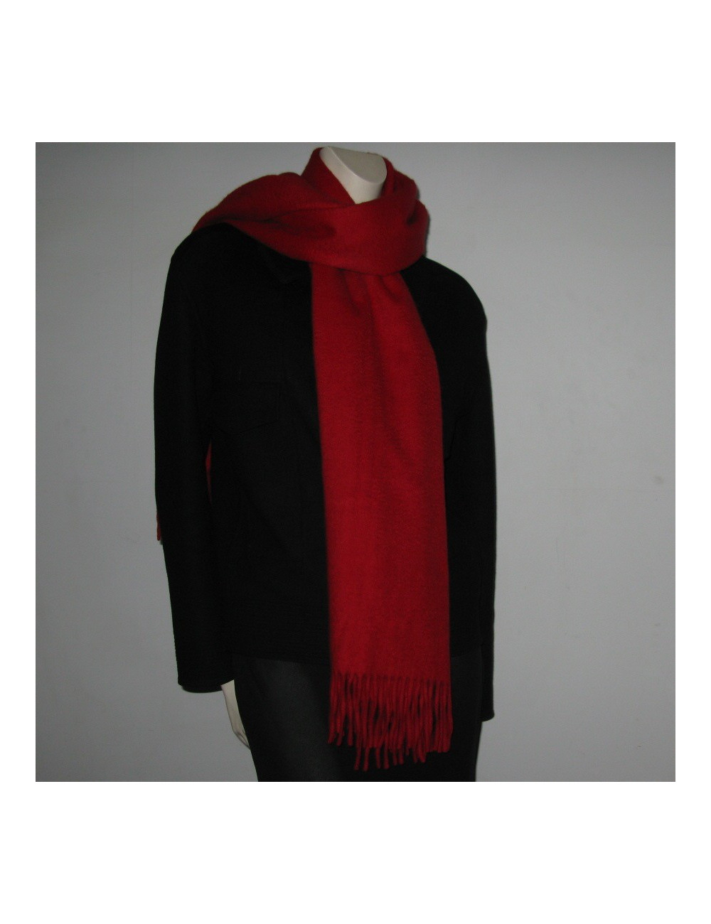 GLEN PRINCE red cashmere scarf
