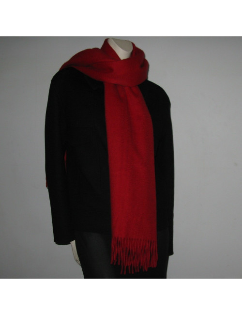 Echarpe cachemire rouge GLEN PRINCE