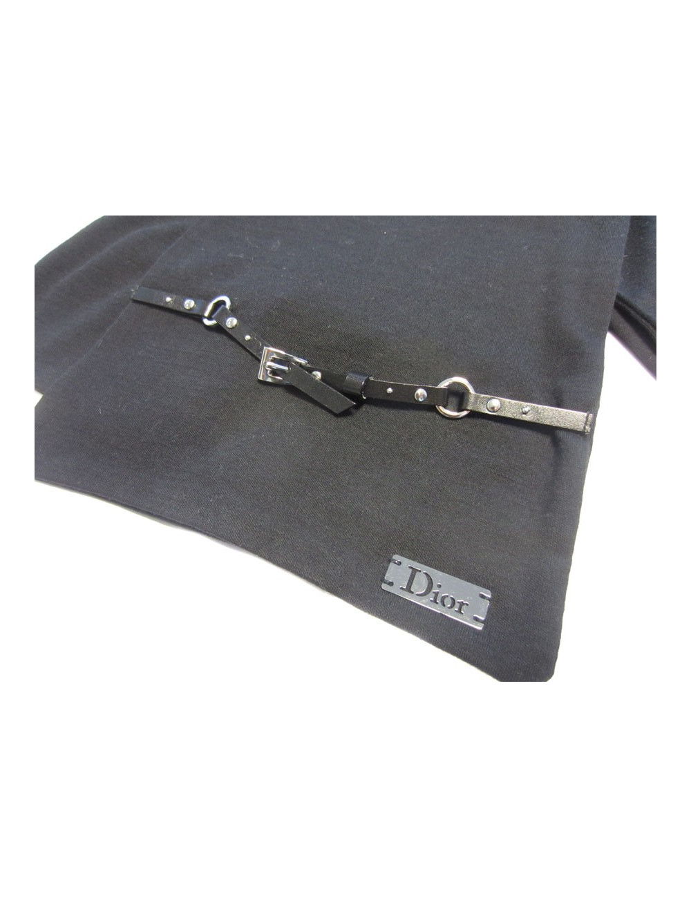 Etole Christian DIOR noire en jersey de laine