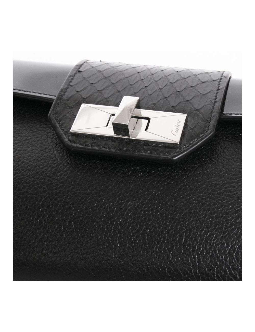 Portefeuille CARTIER en cuir et serpent