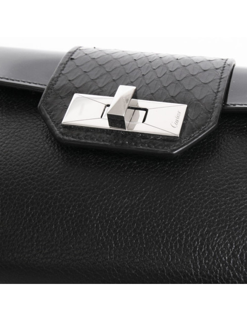 Portefeuille CARTIER en cuir et serpent