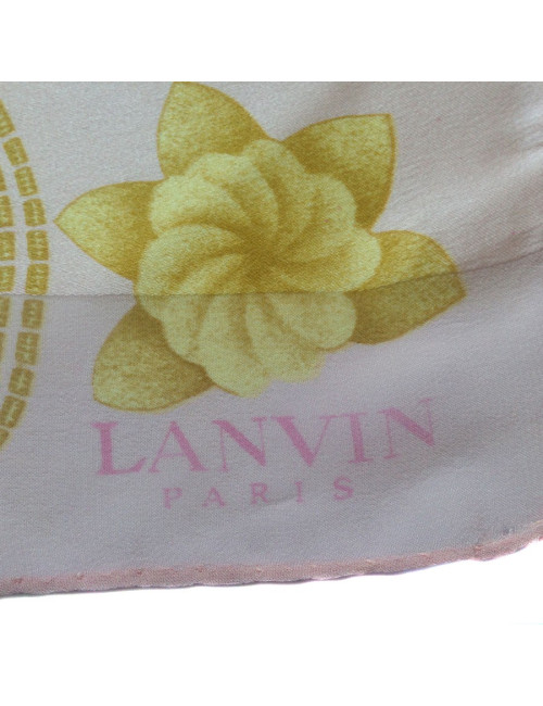 LANVIN pale pink silk scarf