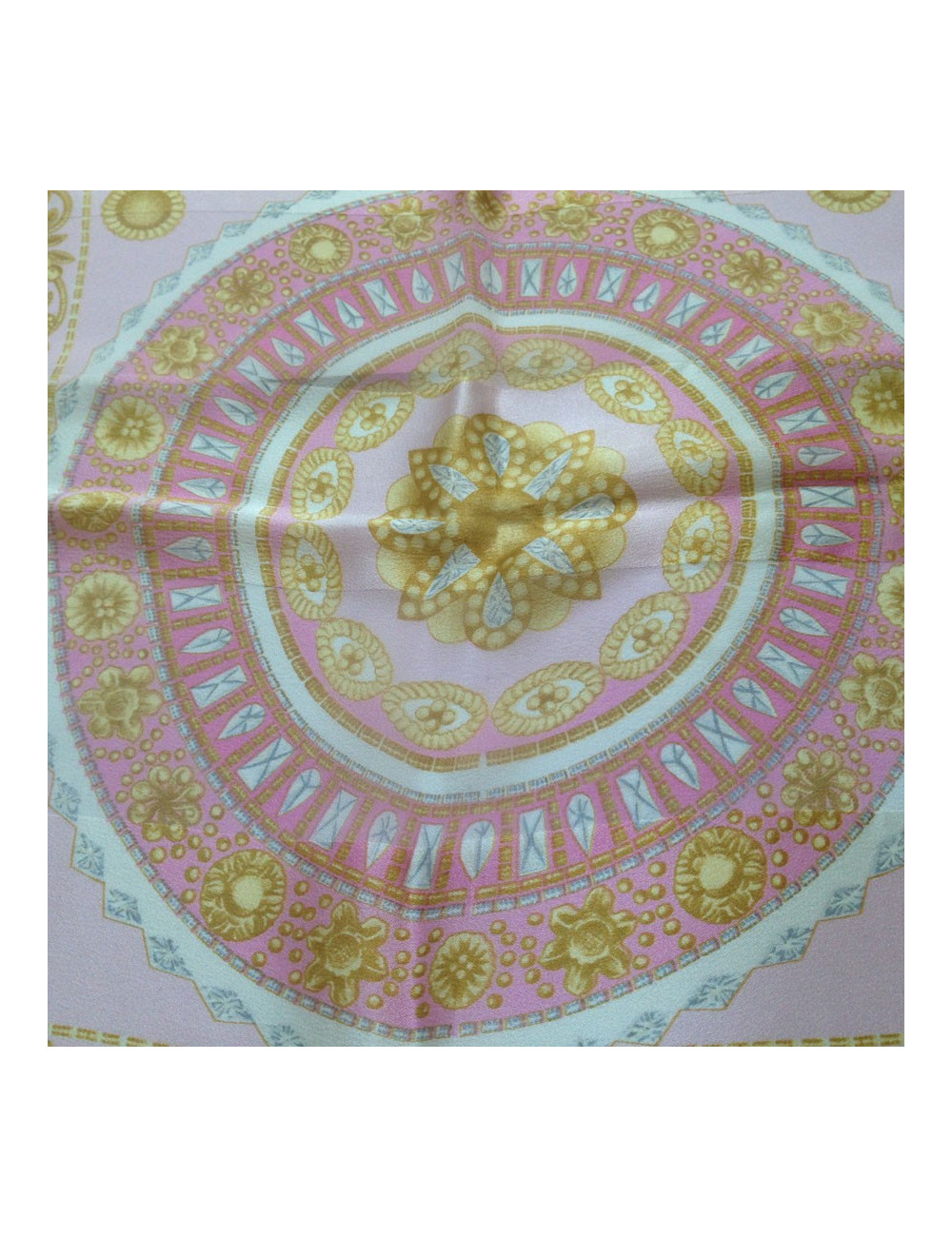 LANVIN pale pink silk scarf