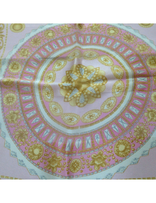 Foulard LANVIN en soie rose
