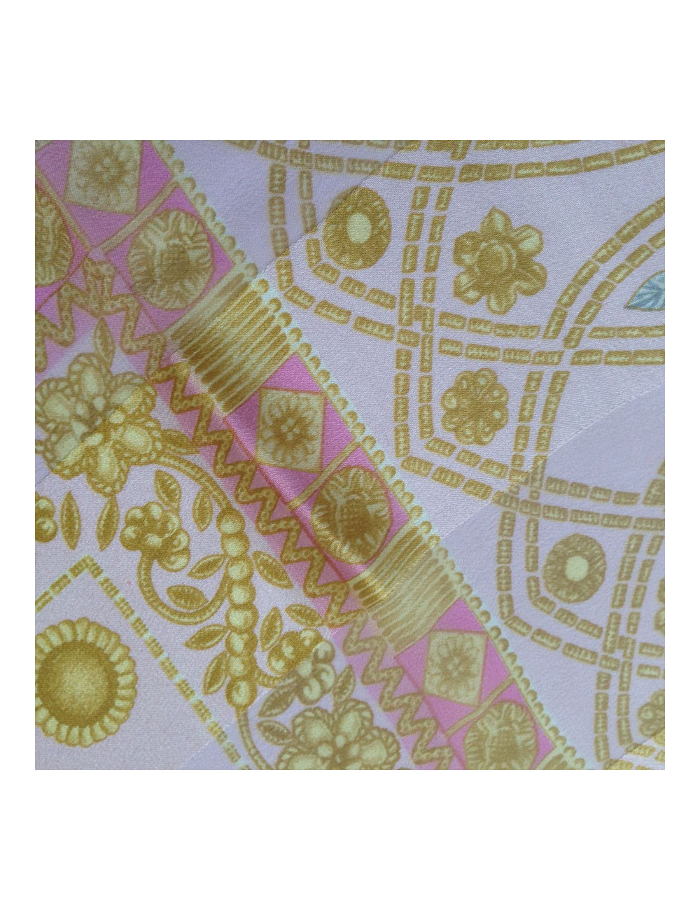 LANVIN pale pink silk scarf