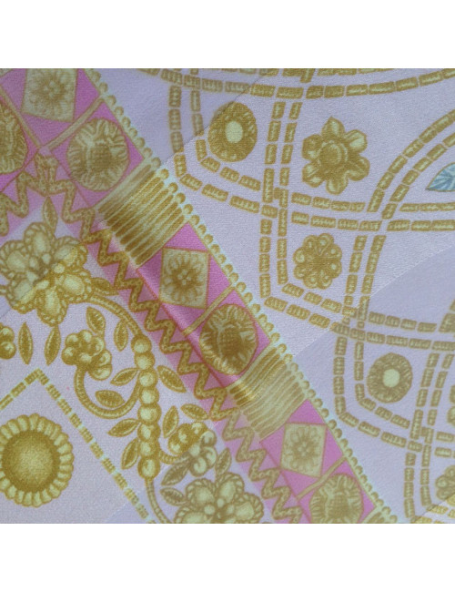 LANVIN pale pink silk scarf