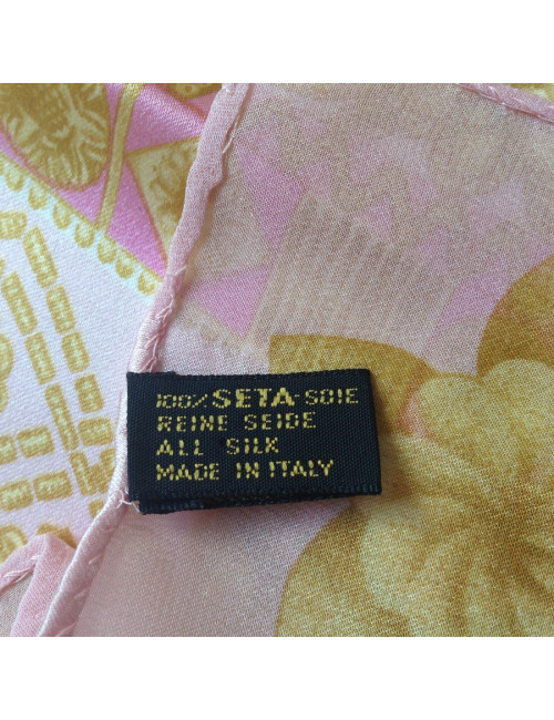 LANVIN pale pink silk scarf