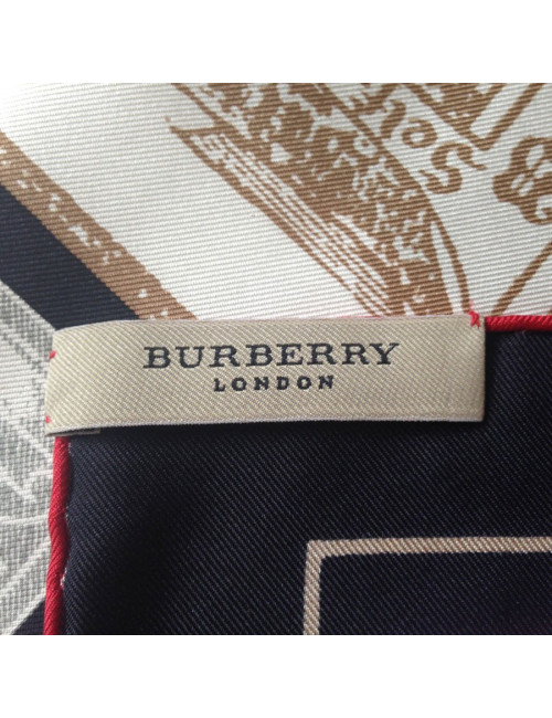 Foulard BURBERRY noir en soie