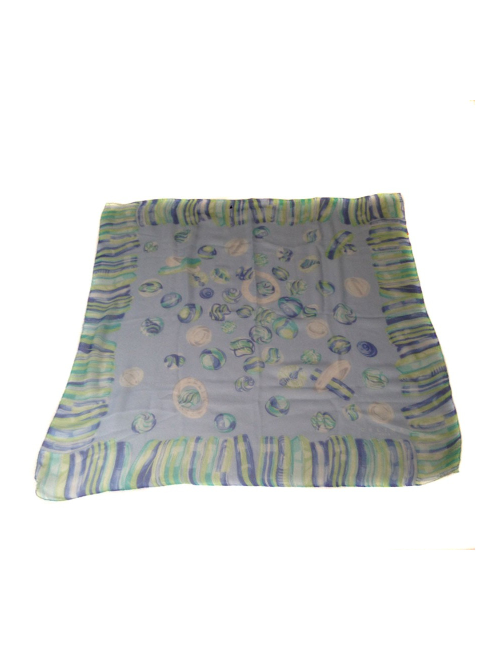 Foulard CELINE en soie bleu ciel