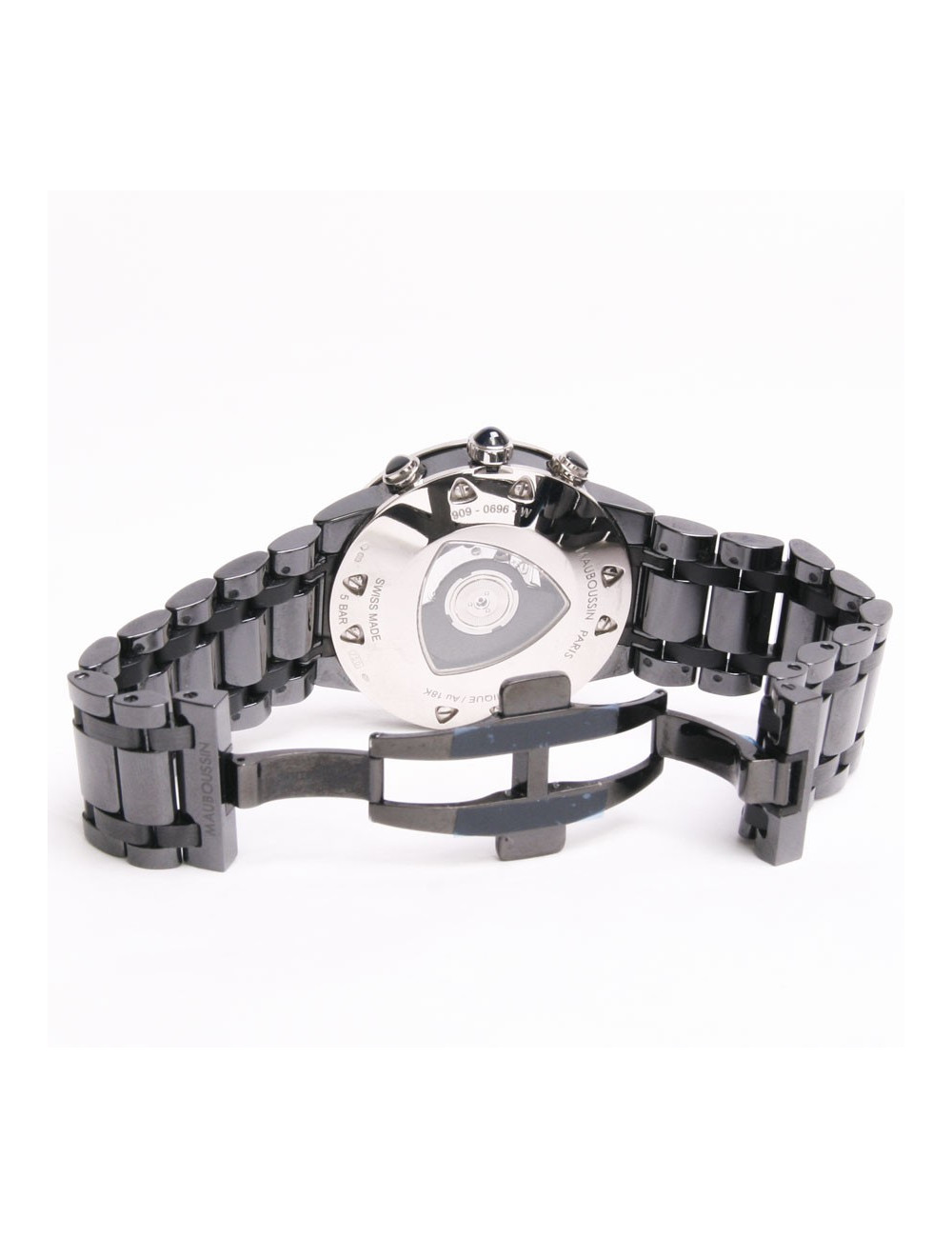 MAUBOUSSIN 'Time for Ever' watch in white gold and ceramic