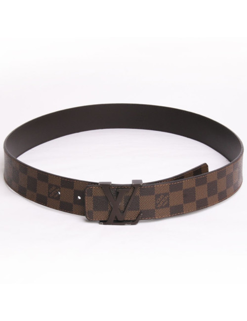 "LV" LOUIS VUITTON man belt size 95 canvas monogram
